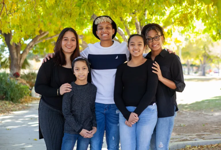 A siblings portrait taken at the Aliante Nature Discovery Park in North Las Vegas.